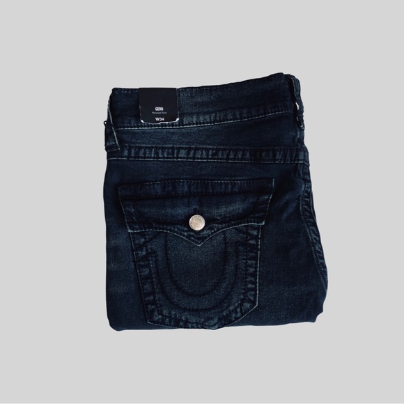 True Religion Geno Flap Big T Stitch Slim Jean W34/L34 - Picture 7 of 11